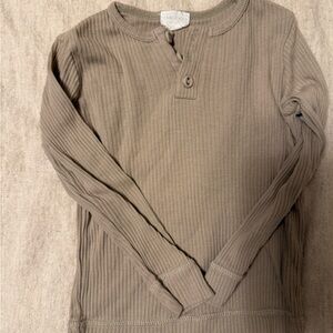 Jamie Kay Boys Taupe Ribbed Shirt Jacket